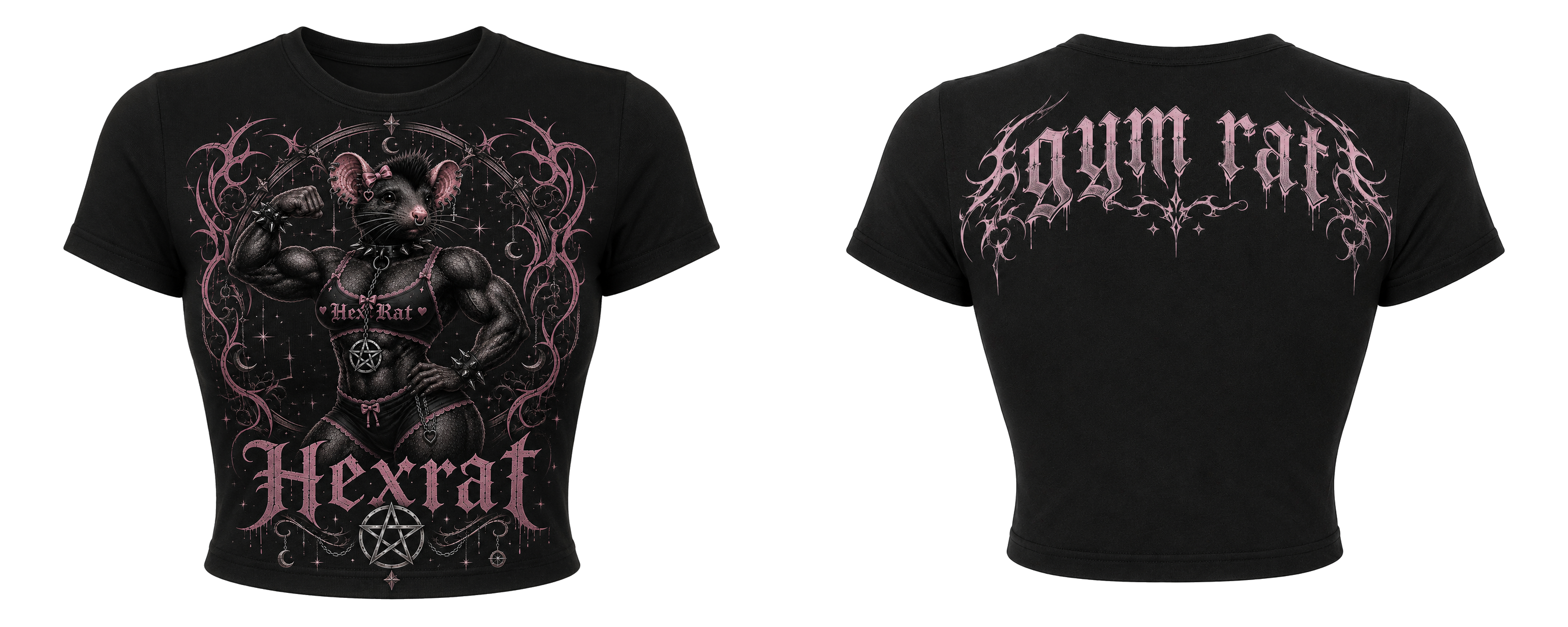 Hexrat Pink Sigil Ritual Baby Tee