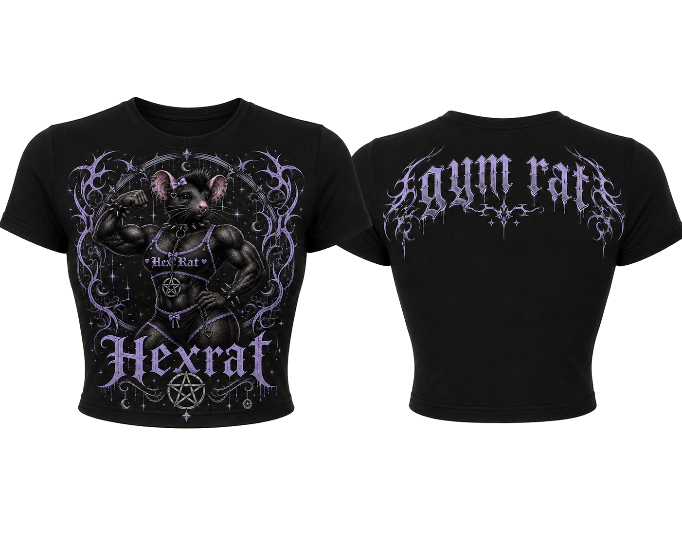 Hexrat Violet Sigil Ritual Baby Tee