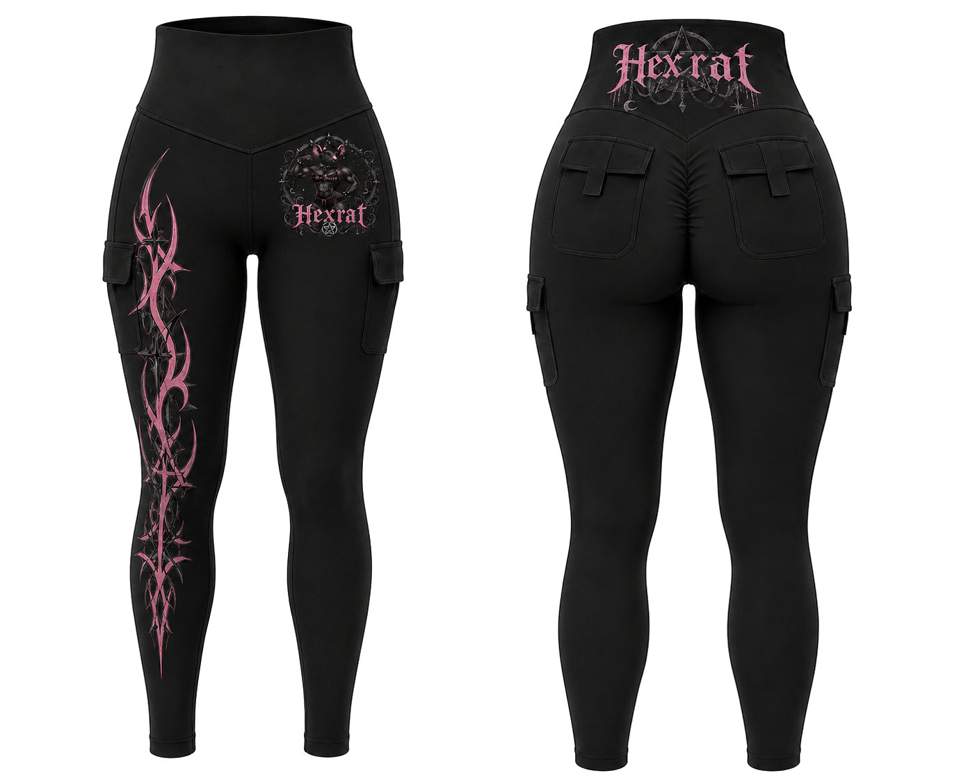 Hexrat Scrunch Butt Ritual Leggings — Cargo Pockets